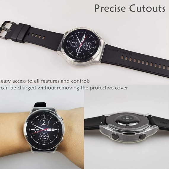 CaseUp Huawei Watch GT2 Pro Kılıf Protective Silicone Şeffaf 5